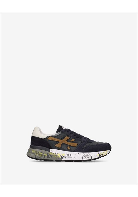 Premiata Mick 8435 Sneaker in Navy Suede Men's PREMIATA |  | MICK VAR8435